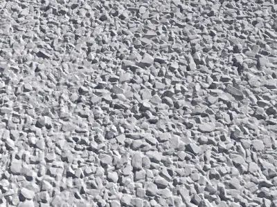 Ultra realistic Gravel Scan  3D model