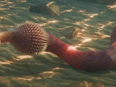 Ottoia Low-poly 3D model