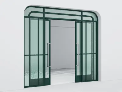 Aluminium door 351 3D model