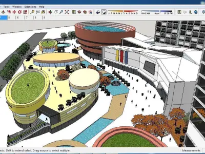 Sketchup Shopping Center A9 3D model