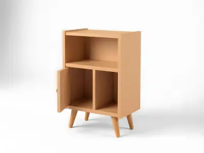 Cabinet with One Door STL File - Miniature Furniture 3D print model