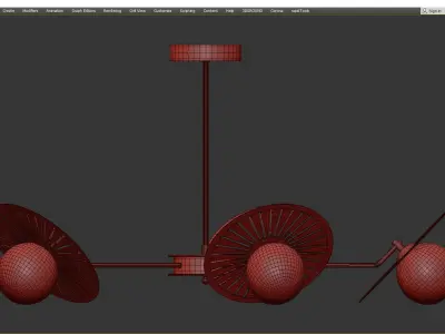 Balls and Discs Circle 5 Low-poly 3D model