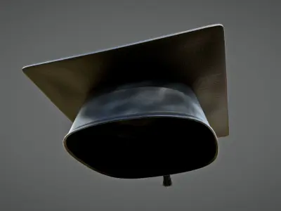 Graduation Cap Low-poly 3D model