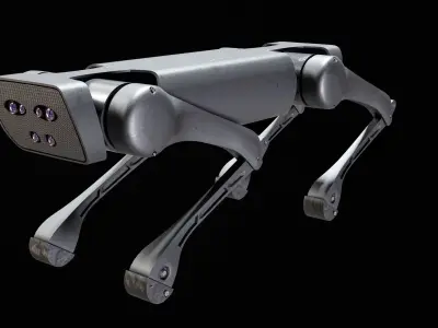 Alien-Go Robot Dog PBR Gameready Low-poly 3D model