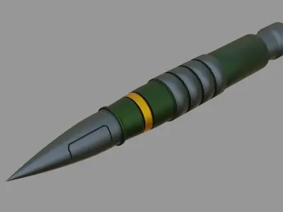 Sci-Fi Missiles - Low Poly - Game Ready - PBR Low-poly 3D model