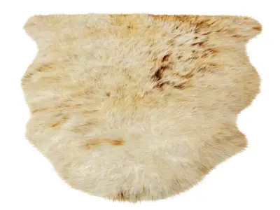 Animal skin rug 02 3D model