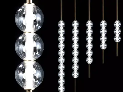 Hanging ceiling lamp JILLIAN Lampatron 3D model