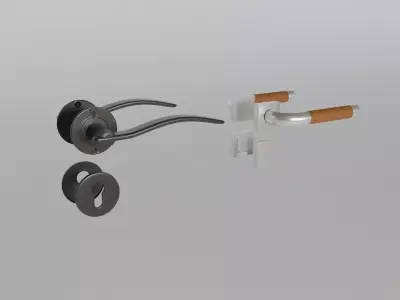 Door handles 3D model purchase