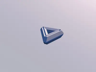 Sci Fi Object No11 - Pyramid Sphere Torus 2019 Low Poly 3D model