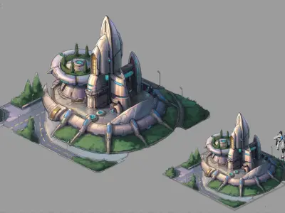 Mechanical Building - Fleet Lord 03 3D model