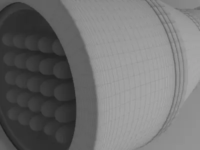 Flashlight telescope 3D model
