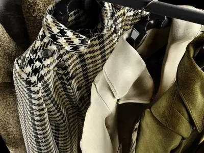 Coat collection 3D model