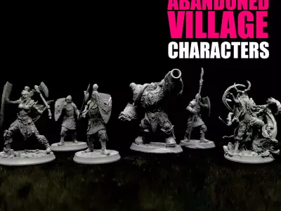 Abandoned Village Characters 3D print model