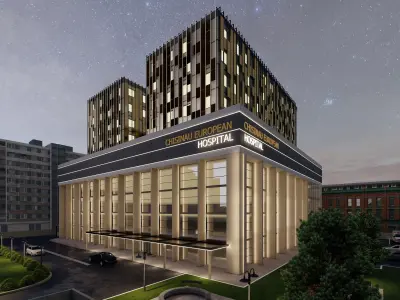 Modern Hospital Building 3D model