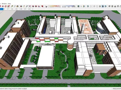 Sketchup School and University K6 3D model