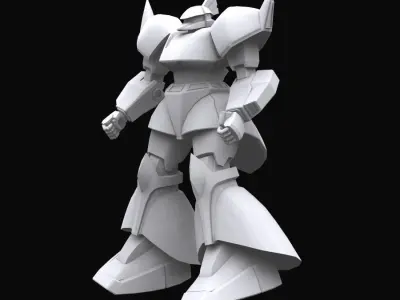 Gundam mobile suit MS 14A model 3D model