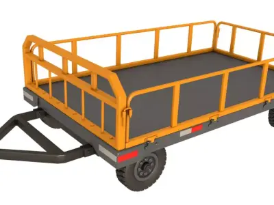 Baggage Carts 3D model