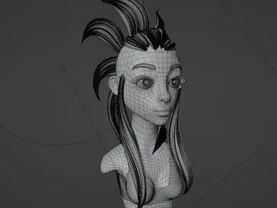 female bust  3D model