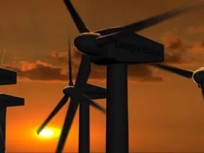 Wind Eolic Turbine 3D model