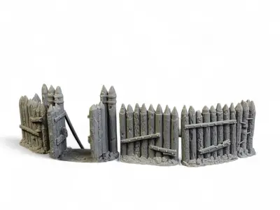 Palisade Walls 3D print model