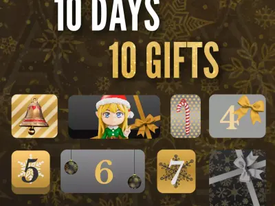 Candy Cane I Christmas Advent Calendar 3D print model