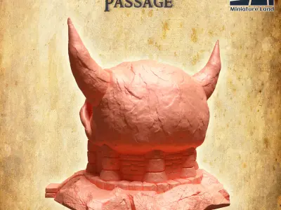 Undead Passage Tabletop Terrain 28 MM 3D print model
