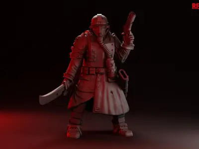 Lieutenant Death squad of Imperial force 3D print model