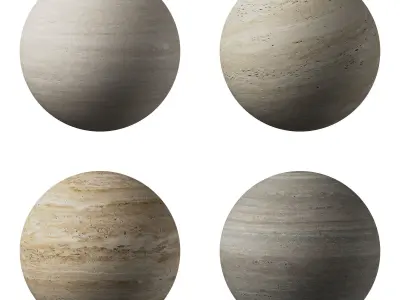 Travertine Porcelain tiles - set 01 Texture