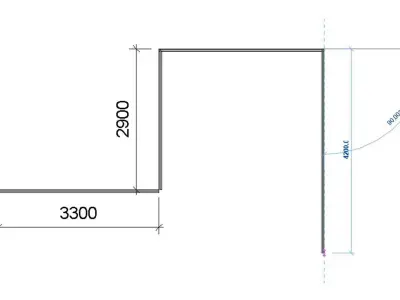 Glass Balustrade Line Based Revit Family 3D model