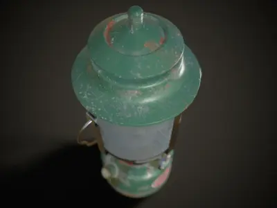 Indian gasoline lantern Low-poly 3D model