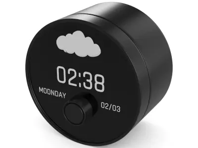 Smart Alarm-Clock Low-poly 3D model