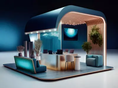 Exhibition Booth - Riyadh Saudi Arabia 3D model