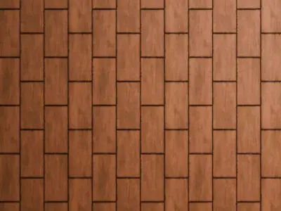 Realistic Metal Copper Roof PBR Seamless Texture