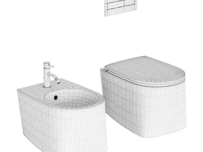 Axa DP Wall-Hung WC 3D model