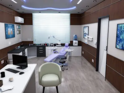 MEDICAL SPACES-DOCTOR OFFICE-DENTIST CLINIC 3D model