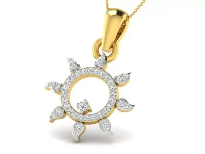 diamonds pendant 3D print model 39