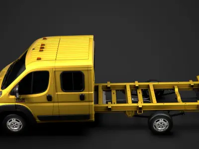Ram Promaster Cargo Chassis Truck Crew Cab 4035XL WB 2019 3D model