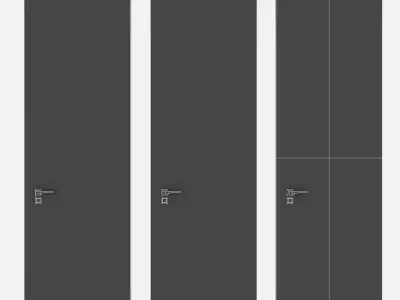 Door set 06 3D model