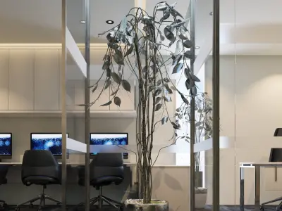 Modern Office Space 3D model