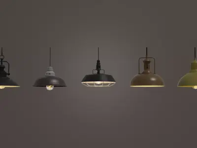 Pendant light ceiling 3D model