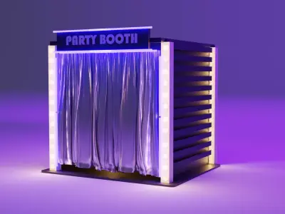 party  booth 3D model