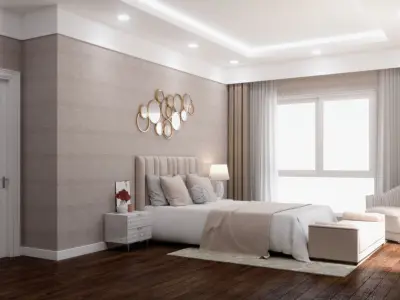 BEDROOM - neoclassical style 3D model