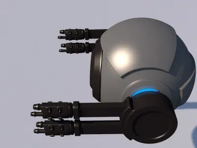 Sci fi drone 3D model UV Mapped
