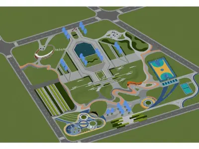 Urban Park 3D model