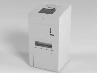 Bank Coin Counter Machine 3D model