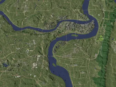 Chongqing China - city and urban 3D model