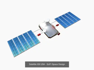 10 Satellite I Collection - SciFi Space Design 3D Model Pack