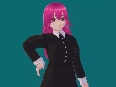 Anya Forger Young VRChat 3D model Low-poly 3D model