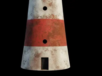 Lighthouse 3D model PBR materials Low-poly 3D model get