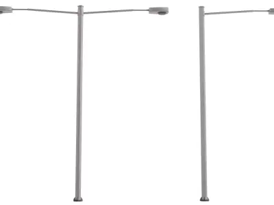 Street Lamp 01 Low-poly 3D model